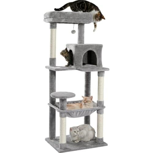 Domestic Delivery Cat Toy Scratching Wood Climbing Tree Cat Jumping Toy Ladder Climbing Frame Cat Furniture Scratching Post