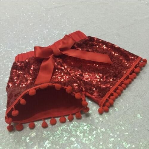Red Sequin Shorts,Smash Session,Toddler Sparkle Shorts,Firecracker Red,Shimmer pom pom short,July Birthday photo prop