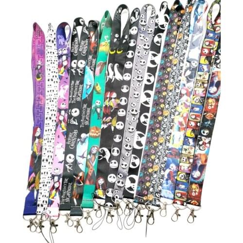 Mew cartoon Nightmare Before Christmas Lanyard for Keys Mobile Phone Neck Straps Cartoon Keychains Lovel
