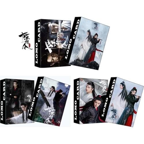 30 Sheets/Set New Chen Qing Ling LOMO Card Mini Postcard Xiao Zhan Wang Yibo Star DIY Greeting Cards Message Card Gift