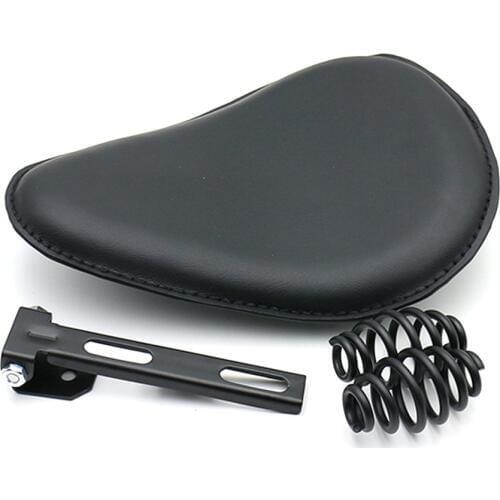 Motorcycle Retro Black Leather Style Solo Seat For Harley 1200 883 48 72 Sportster Chopper Bobber Custom