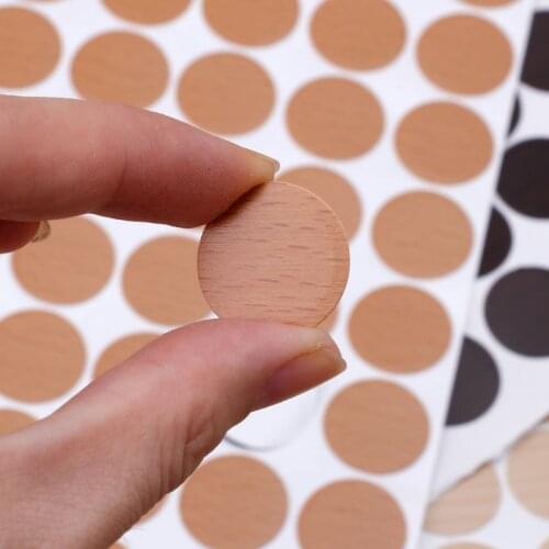60Pcs Wooden Furniture Self Adhesive Cabinet Screw Cap Covers Hole Stickers 20mm New 2019