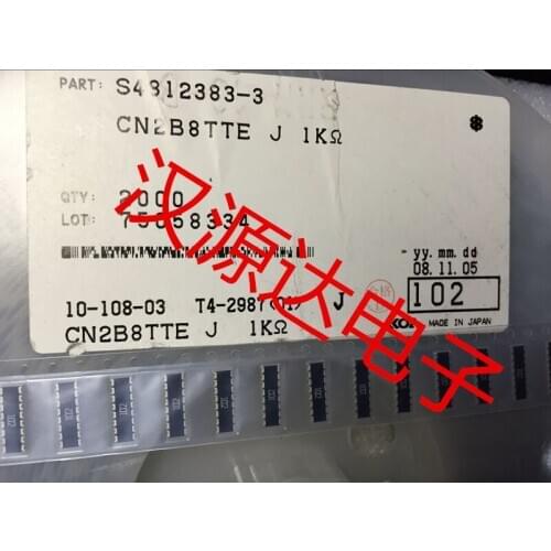Original new 100% SMD resistance 1206x8 1K 102 5% 16pin concave CN2B8TTE102J resistance (Inductor)