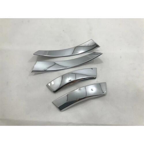 Car Rearview Mirror Cover Strip Decoration Trim ABS Chrome Car Styling Rear View Mirror Trim For Volkswagen T-ROC 2017 2018 2019