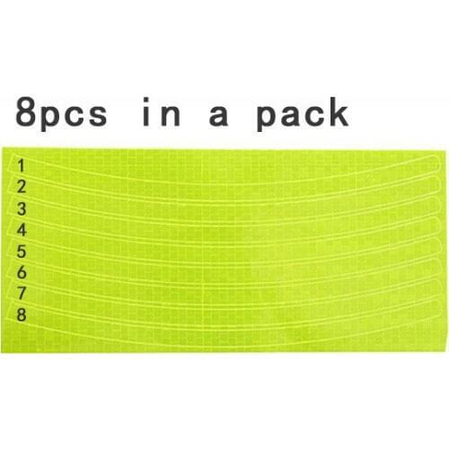 Bicycle reflector Fluorescent MTB Bike Bicycle Sticker Cycling Wheel Rim Reflective Stickers Decal Accessories BRS2003