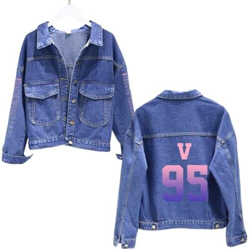 Couple Light Blue Winter Jean Jackets Outerwear kpop 95V Denim Coats New Men Large Size Wool Liner Thicker Winter Denim Jackets