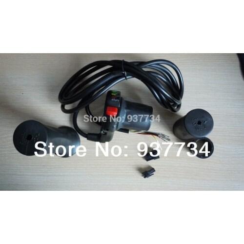 Half handle Twist Throttle with Battery Indicator wuxing/ self-locking and on off switch handle bar G-L067