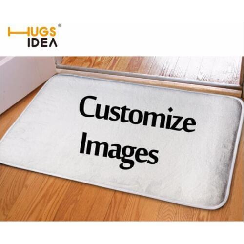 HUGSIDEA Custom Bath Mat Non Slip Shower Mat Bathroom Carpet 40x59cm Indoor Carpet Home Decoration Floor Mat Wholesal