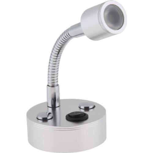 RV Boat 12V 1W LED Bedside Reading Light Wall Surface Mount