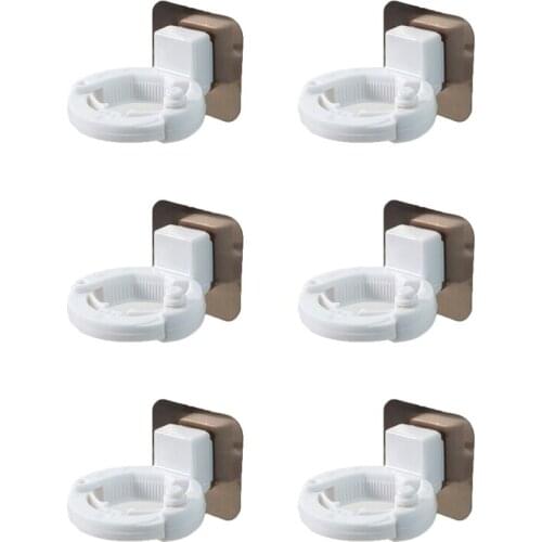 6PCS Self-Adhesive Shampoo Shower Holder Bottle Shelf Soap Holder for Shower Wall Bathroom Shelves Hanger