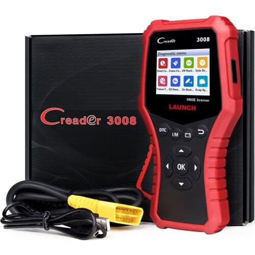 LAUNCH Creader 3008 Car OBD2 Code Reader Scanner Support obd2 + Battery test CR3008 OBDII diagnostic tool free update PK KW850
