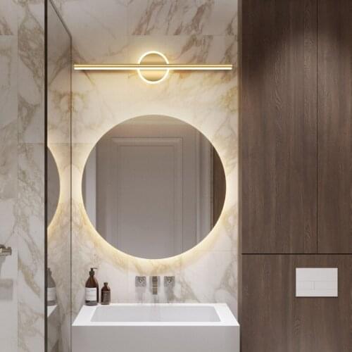 Wall Mirror Nordic Led Bathroom Mirror Makeup Light bedside Bedroom Living Room Background Wall Lights Home Staircase Lighting