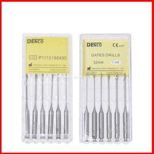 Denco Dental Gates Glidden Drills Stainless Steel 28mm 32mm #1 #2 #3 #4 #5 #6