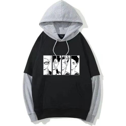 Anime Haikyuu Print Hoodies Loose Popular Unisex Hoodies Harajuku Style Pullover