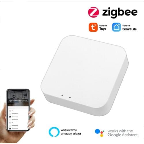 Tuya Smart Home Zigbee WiFi GateWay Hub APP Remote Control For Zigbee Devices Work With Alexa Google Home