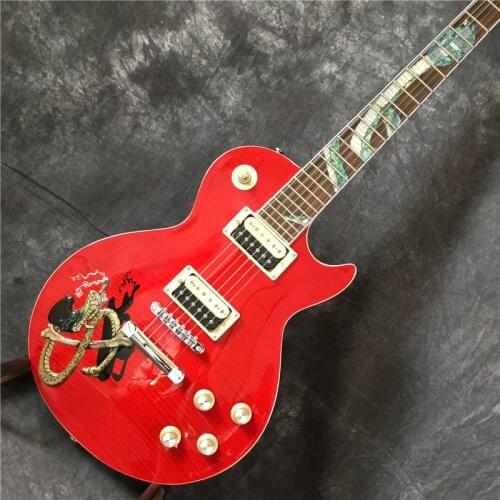 High quality Flame Maple Leaf Electric Guitar, Beginner Professional Guitar