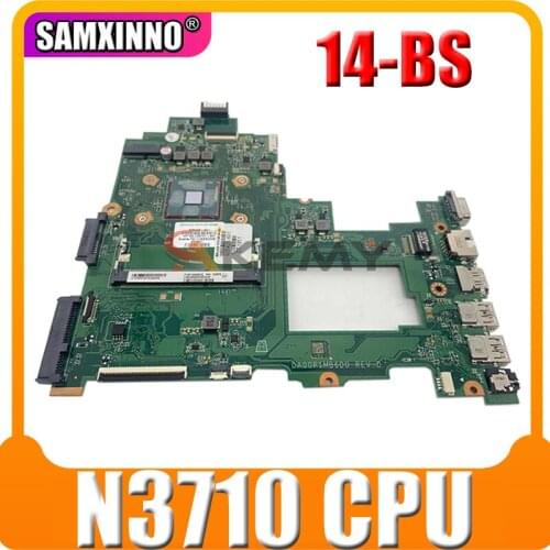 High Quality pc For HP 14-BS Laptop Motherboard DA00P1MB6D0 With N3710 CPU 925424-501 925424-001 100% Tested Fast Ship