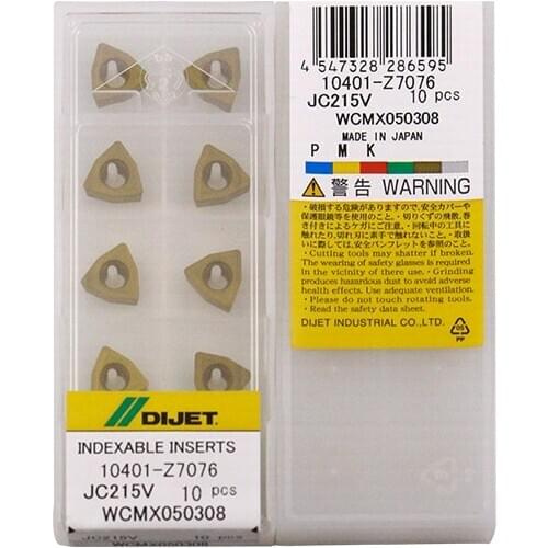 WCMX050308 JC215V 100% DIJET Original carbide insert with the best quality 10pcs/lot free shipping