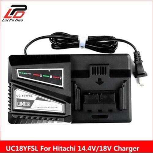 UC18YFSL Lithium Battery faster Charger Battery Charger Charging Current 4.5A For Hitachi 14.4V 18V BSL1415 BSL1420 Series Tool