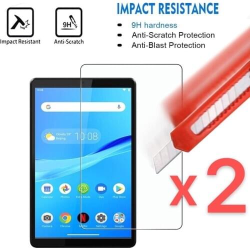2Pcs Tablet Tempered Glass Screen Protector Cover for Lenovo Tab M8 8505X/TB-8705F 8.0 Inch Full Coverage Screen