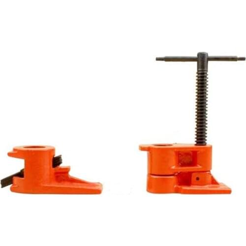 1 Packs 1/2'' Wood Gluing Pipe Clamp Set Heavy Duty Professional Woodworking Cast Iron