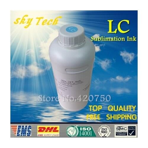 1000ML LC Light Cyan Sublimation ink For Epson printer , Thermal Transfer Ink For T-shirt ,phone shell, Mugs ,ceramics