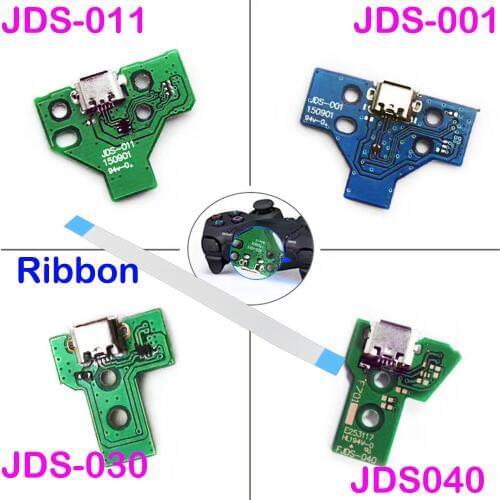 14Pin 12 Pin Charger Ribbon Cable For Sony PS4 Pro Controller JDS-040 USB Charging Board Socket Circuit