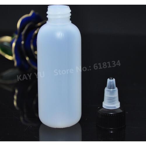 3000pcs free shipping 60ml plastic white dropper bottle with twisted cap