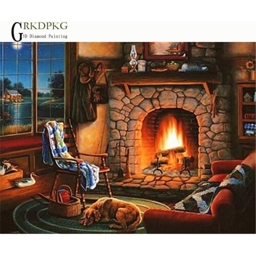 5D DIY Diamond Painting Christmas Night Diamond Mosaic Christmas Eve Embroidery Needlework Cross Stitch Landscape Full Square