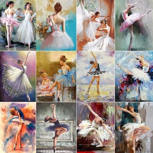 ARMYQZ Full Square Round Ballet Art Portrait Diamond Embroidery 5D DIY Diamond Painting Mosaic Home Decoration Gifts 2021 New