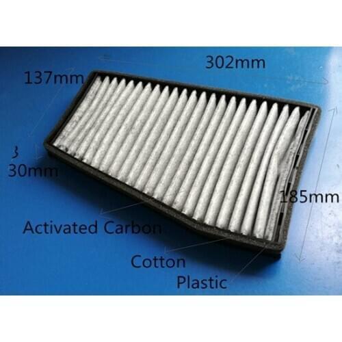 Free Shipment OEM 96327366 Factory Outlet CUK3040 Activated Carbon Car Cabin Air Filter for Epica / Evanda 30*302*185/137mm