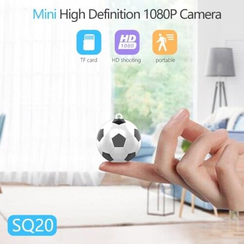 SQ20 1080P Football Portable Mini Small Appearance Camera Home Security Night Vision Micro Multifunctional Wireless Camera