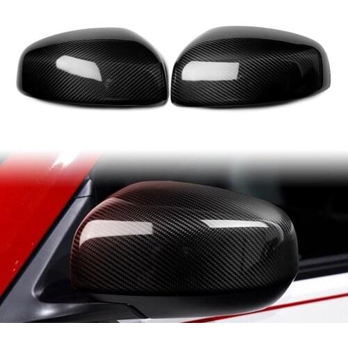 Real Carbon Fiber Car Side Rearview Mirror Cap Cover Decoration For 2009-2019 Nissan 370Z Z34 All Models