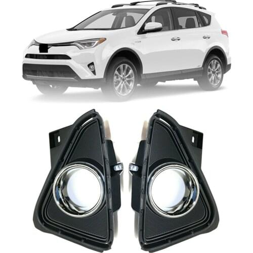 For Toyota RAV4 2016-2018 Fog Light Frame Cover Trim Front LH&RH Kit 52030-0R050 52040-0R050