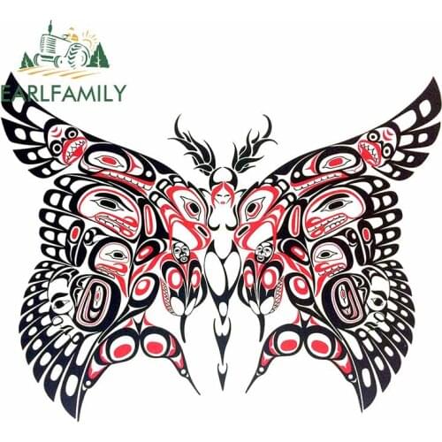 EARLFAMILY 13cm x 10.4cm for My Thanks To Bill Face Butterfly Car Truck Decal Bumper Window DIY Custom Printing Anime Stickers