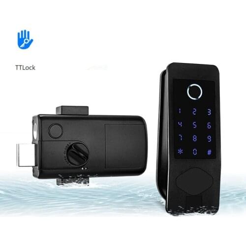 TTLock Bluetooth Electronic Door Lock Digital Fingerprint Mortise Lock With IC Card Password APP Unlock Keyless Smart Door Lock