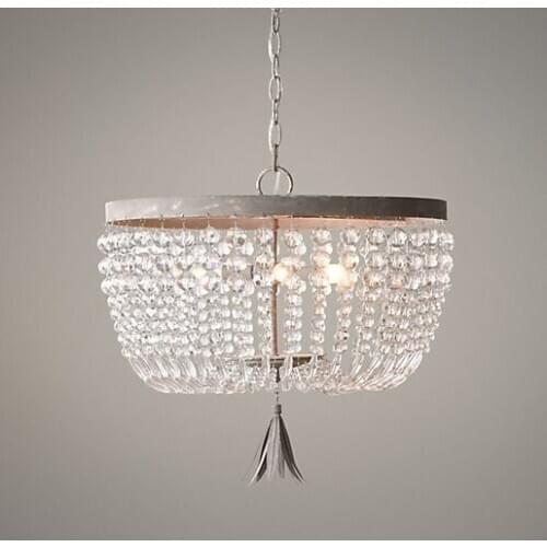 French retro Princess Room chandelier bedroom Crystal Chandelier