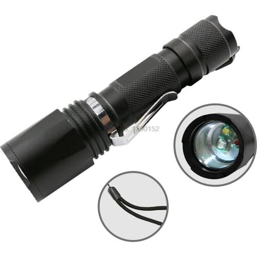 By dhl 50pcs practical UV Flashlight Three-color white / UV / red Torch Light Ultra Violet Light Blacklight UV Lamp