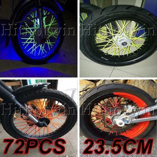 13 colors Universal Motorcycle Dirt Bike Enduro Off Road Wheel Rim Spoke Skins Covers For YAMAHA zx6r enduro