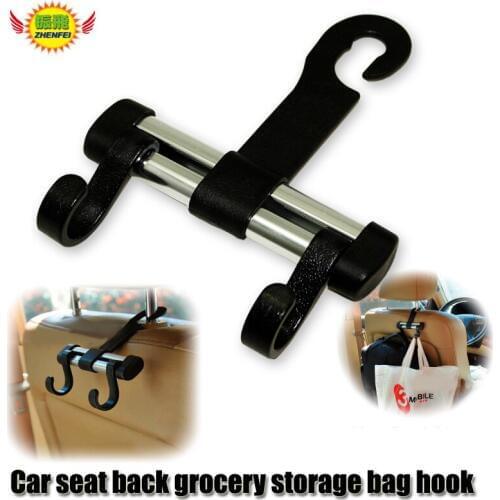 Car Rear Seat Hook auto accessories in the car styling Multifunction Headrest Hook for Storage Bag Hanger beverage bottle hook