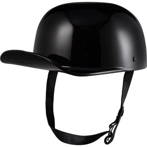 Summer Retro Motorcycle Half Helmet Fashion Baseball Cap For Cruiser Scooter Street Moped ATV Helmets Vintage Open-Face Helmet