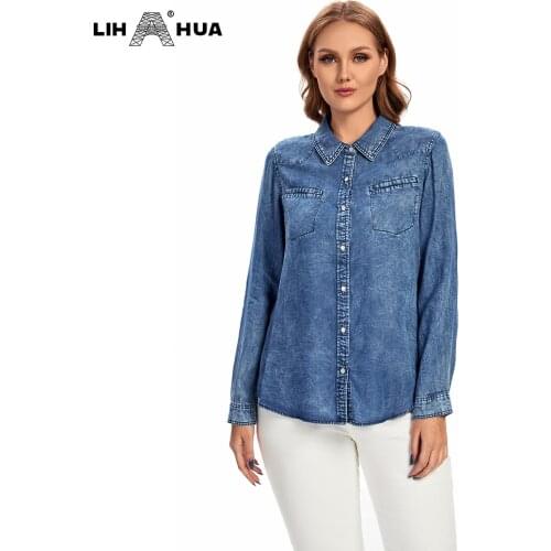 Женские хлопковые рубашки LIH HUA China At AliExpress