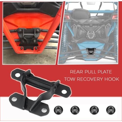 New Arrival! KEMIMOTO UTV Rear Pull Plate Tow Recovery Hook Iron 715004450 for Can am Canam maverick x3 / X3 MAX 2018-2021