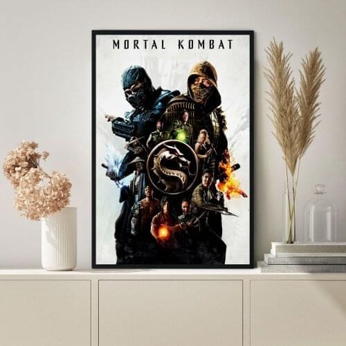 Mortal Kombat Movie Poster Canvas Print Art Wall Painting Home Decoration Gift