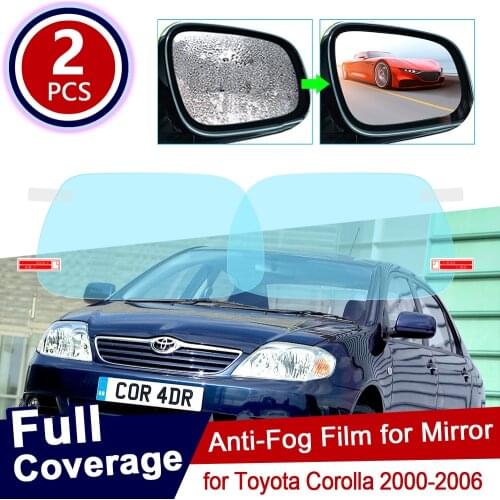 For Toyota Corolla 2000~2006 E120 E130 120 130 Full Cover Anti Fog Film Rearview Mirror Rainproof Anti-Fog Films Accessories