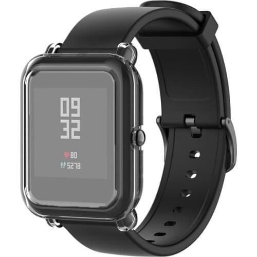 For Amazfit Bip Lite Version 1S Bip S Transparent TPU Watch Case Transparent Pure Color Protective Cover