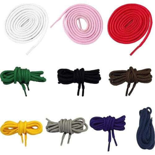 2Pcs/Pair 10 Colors 80cm Polyester Round Shoelaces Universal Colorful Sweet Candy Color Runners Athletes Shoe Strings Y5JD