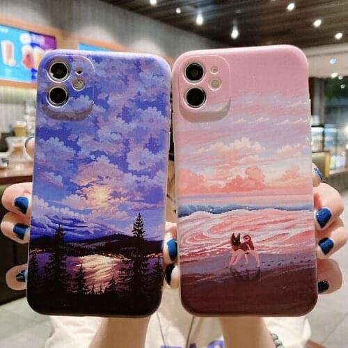 Painting Anime Case For Samsung Galaxy S21 S20 FE Ultra S10 S9 Plus Note 20 Ultra 10 Plus Lite Cute Cartoon Silicone Case Cover