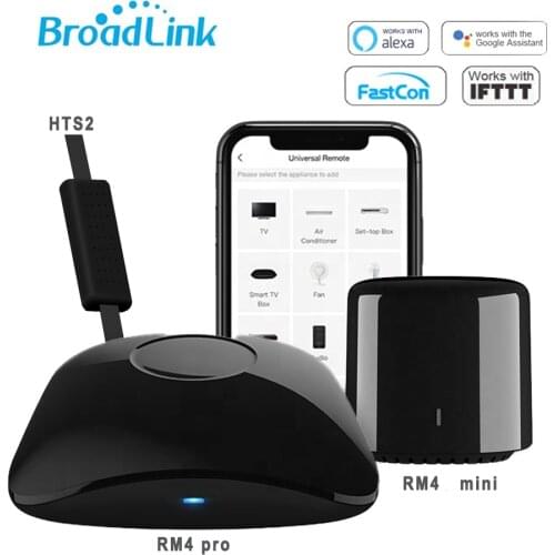 BroadLink RM4C Mini RM4 Pro Smart Universal Remote WiFi IR/ RF 433/315 appliances Alexa Google Home Voice Controlled