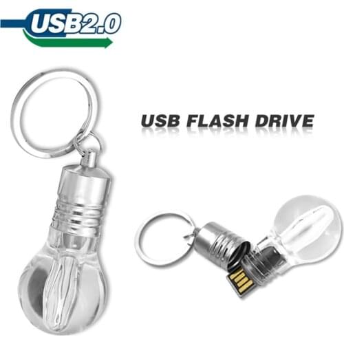 2018 Light Bulb Shaped USB Flash Drive 4GB 8GB 16GB 32GB U disk memory stick pen drive pendrive flash card memory card